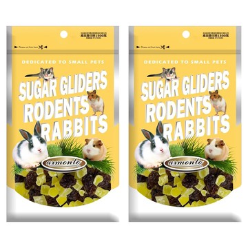 armonto 阿曼特 鼠兔用天然高纖綜合水果乾  豐富水果纖維 促進腸胃消化  120g  2包