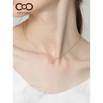 520禮物cottiny蝴蝶項鏈女款純銀高級感輕奢小眾設計鎖骨鏈送女友