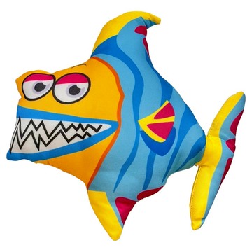 BLACKWOOD 貓咪貓草玩具 露齒魚  藍色  1個