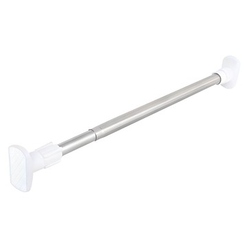 德利生活 多用途方頭牛筋加壓式伸縮桿/晾衣桿 不鏽鋼材質 伸縮120-220cm 超強承重不變形  1支