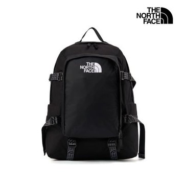 【The North Face 官方旗艦】 北面男女款黑色休閒後背包｜8DJJKX7 筆電包/登山包