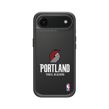 iPhone Air Mod NX -邊框背蓋組合 (相機按鈕) 黑 - NBA - Logo-波特蘭拓荒者 Portland Trail Blazers - Light