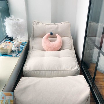 可拆洗豆袋榻榻米可躺可臥小戶型躺椅臥室出租房間地上懶人沙發