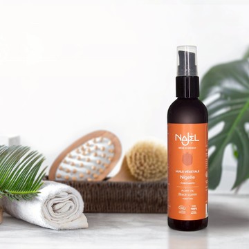 法國NAJEL有機黑種草籽按摩護理油125ml (身體+頭髮用)