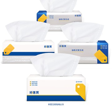 【蝦皮直營】好惠買 三層連續花紋抽取式衛生紙 100抽/包