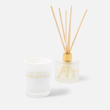 Katie Loxton Christmas Mini Set - With Love At Christmas - White