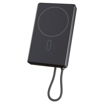 IDMIX 自帶線磁吸無線充電行動電源  深銀灰  Q10L