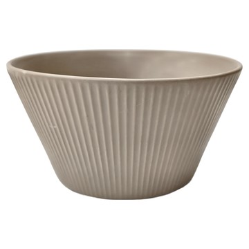 JUST HOME 北歐線條4.9吋陶瓷飯碗  淺咖  1組
