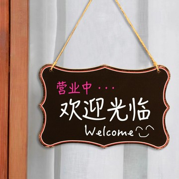 熒光板 寫字板 木制掛式商用留言板掛牌擺攤店鋪用小黑板手寫廣告展示價格牌「限時特惠」