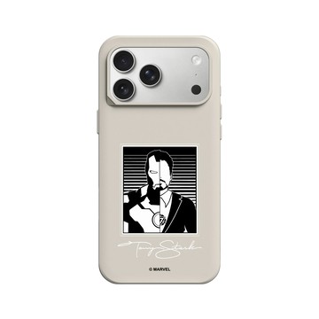iPhone 17 Pro Max SolidX 貝殼灰 - 迪士尼-漫威 Marvel - 鋼鐵人-黑白版