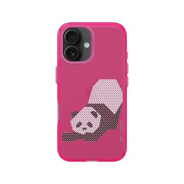 iPhone 16 Clear 粉漾桃 - The Wildlife Collection 動物野境系列 - 大熊貓