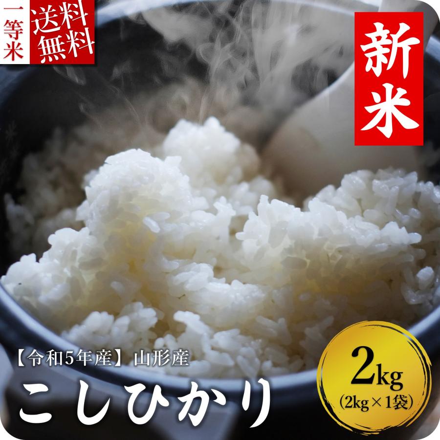 米 2kg 山形県産 コシヒカリ 送料無料 お米 白米 新米 令和5年