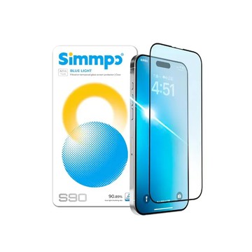 【Simmpo】S90高透抗藍光護眼保護貼 iPhone 17系列