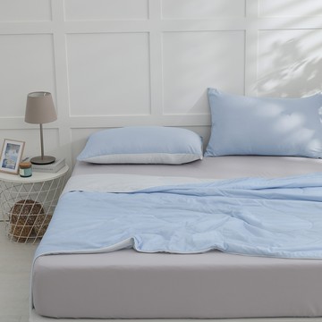 Ishur 伊舒爾 玩色雙面冰凍被  雲藍布蕾  180 x 150cm