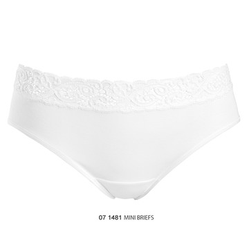 【HANRO】Moments 中腰三角內褲 XS-M (白)