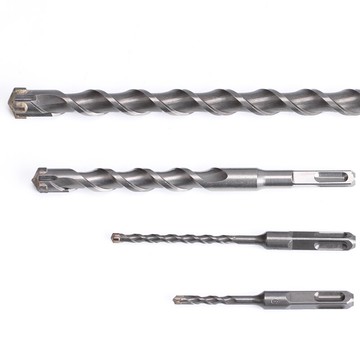 麻花鉆四刃十字鉆頭合金鉆方柄四坑電錘鉆頭混凝土方頭鉆孔沖擊鉆