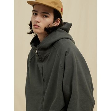 UNF450G重磅潮牌原創寬松純棉毛圈拉鏈連帽衛衣外套男女2024秋冬