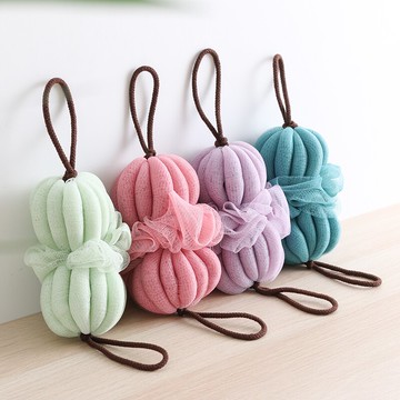 大號柔軟不散花沐浴球家用起泡泡澡球洗浴用品洗澡搓背條洗澡巾