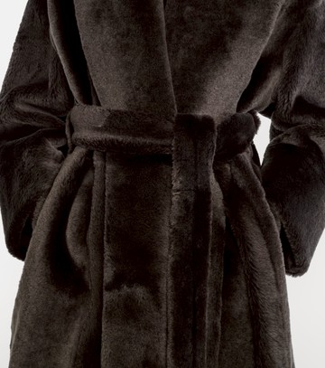 Nour Hammour Juno shearling wrap coat