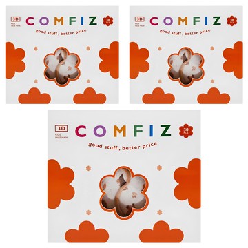 COMFIZ 康菲 兒童3D醫療口罩 3~7歲  3盒  水豚一家  30片