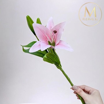 法式花仙女Lily香水百合氣質粉仿真花花材(1入組)