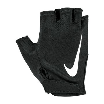 【NIKE耐吉】女用健身重訓舉重半指手套-黑色(N1012314091 / HQ4710091) 防滑止汗透氣孔洞 單車自行車健力適用 重量訓練 W GYM ESSENTIAL 2.0