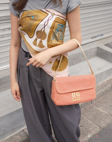 中古包 Givenchy 紀梵希 千鳥格迷你法棍肩背包