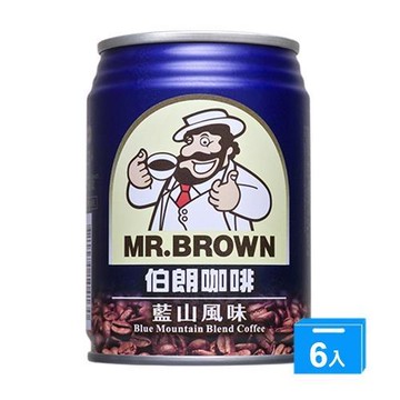 金車伯朗藍山咖啡240mlx6入【愛買】
