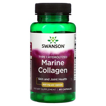 Swanson, 海洋膠原蛋白，400 毫克，60 粒膠囊