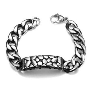 鈦鋼手鍊-歐美復古個性蛇紋情人節生日禮物男配件73cp105【獨家進口】【米蘭精品】