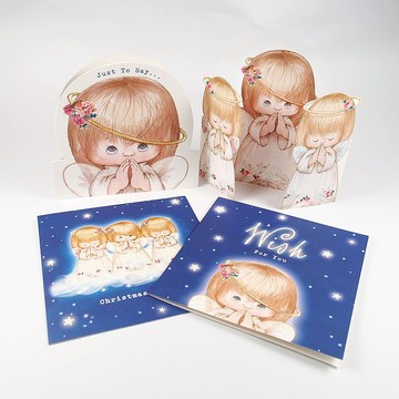 小天使的祝福  耶誕盒卡18入【Hallmark-卡片 聖誕節系列】