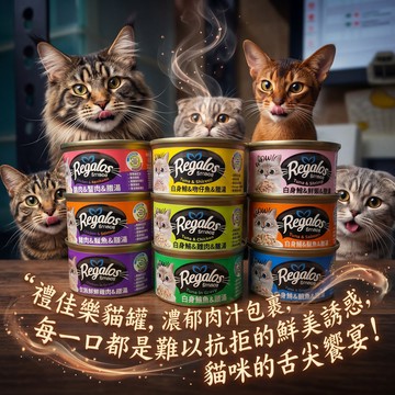 喵啾寵物小舖 Regalos  禮佳樂成貓湯罐系列 80g 貓罐 副食罐 湯罐