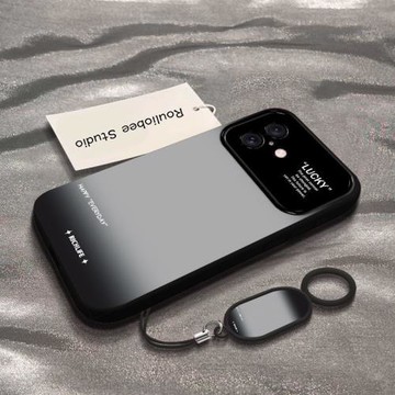 漸變大視窗適用蘋果17promax手機殼彩繪新款iphone17pro鏡頭全包16時尚高級感15簡約女款14硅膠防摔保護套軟