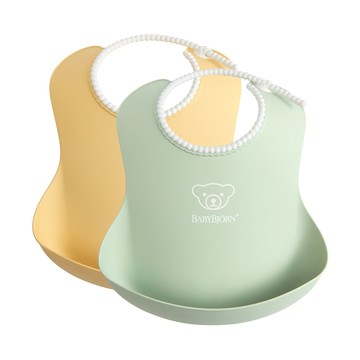 BABYBJÖRN 軟膠珠邊防屑圍兜2 入 (5色選擇)
