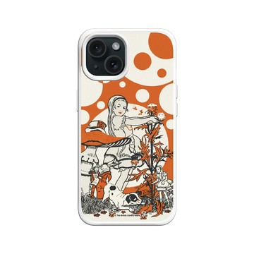 iPhone 15 SolidX 白 - The British Library - 愛麗絲的多彩仙境