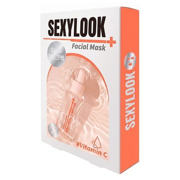 SEXYLOOK 西西露 韓國玻尿酸保濕嫩白原液面膜 27ml  5入  1組