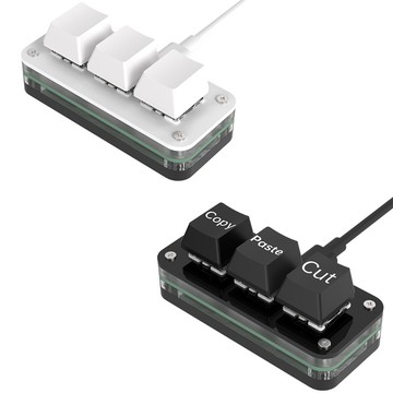 DeLUX SIKAI SK-KB3 三鍵自定義有線鍵盤 可自定義 複製 貼上 快速輸入