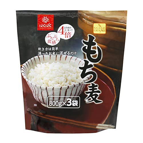 はくばく SMILEGRAINS もち麦 800g 3袋