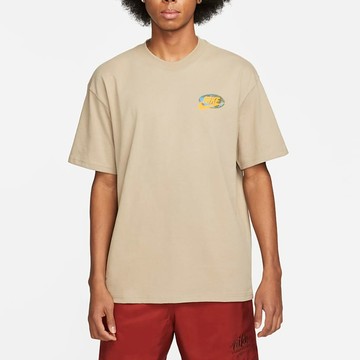 S.G NIKE NSW FB9812-247 卡其 背後大LOGO 寬鬆 重磅 短袖 短T 男生