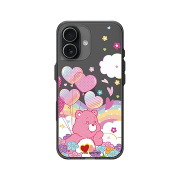 iPhone 17 Clear (相機按鈕) 酷墨灰 - Care Bears - Love-a-Lot Bear