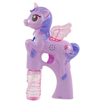 獨角獸聲光音樂泡泡槍 連續式  紫色  1個