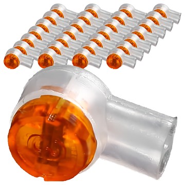 Neon 台灣霓虹 K2雙刀片網路電話線接線子 雙刀連結 防潮體式 純銅卡針 絕緣安全  100個