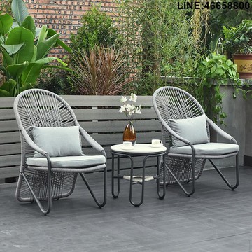 藤編桌椅 沙發椅 戶外家具 酒店家具 度假村家具 戶外沙發 庭院家具 躺椅 戶外桌椅組合 休閒家具 露營桌椅 商用家具 戶外桌椅庭院休閑室外露天藤編餐桌外擺花園陽臺鋁合金新款藤椅子 支持訂製 免運到府 快速出貨