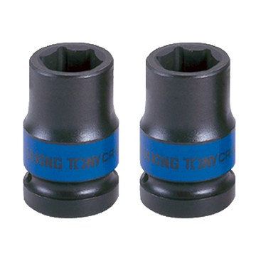 KING TONY 金統立 專業級工具 1/2DR. 公制六角氣動標準套筒  2個