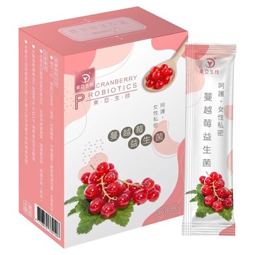DUNG YA 東亞生技 蔓越莓益生菌粉  60g  1套