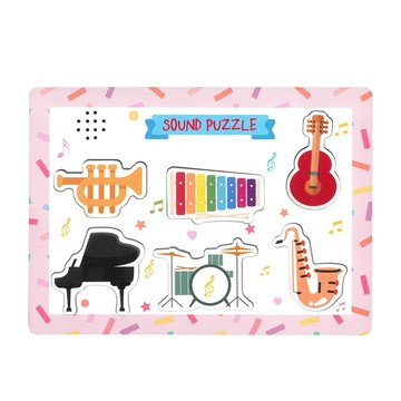 GOOGOOGAGA 聲音拼圖 樂器  1套  6片