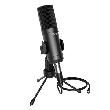 FIFINE 心型指向電容式麥克風 K740  帶可調角度腳架  隨插即用  1支