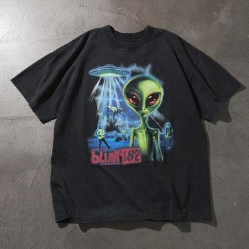 【EXCLUSIVE】 BLINK182 alien print Tee 圓領 外星人印花 T恤