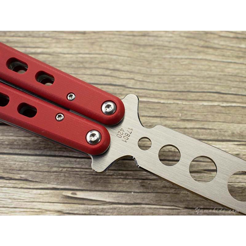 ボーカー プラス 01BO712 バリソン トレーニング 折り畳みナイフ,BOKER Balisong Trainer Red