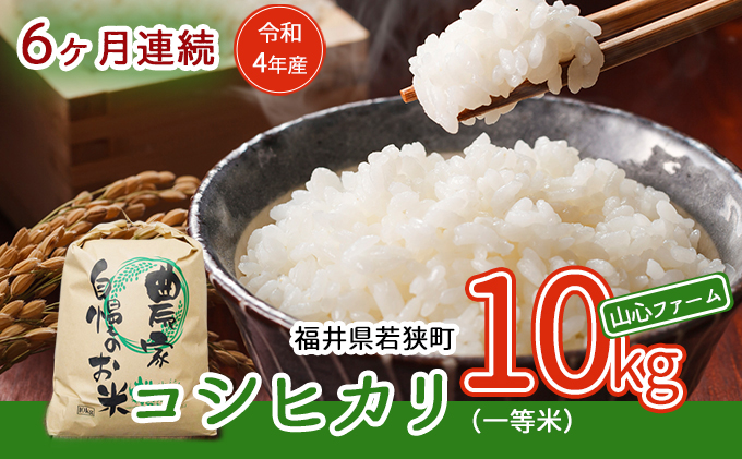 令和5年産福井県若狭町コシヒカリ（一等米）10kg（山心ファーム）